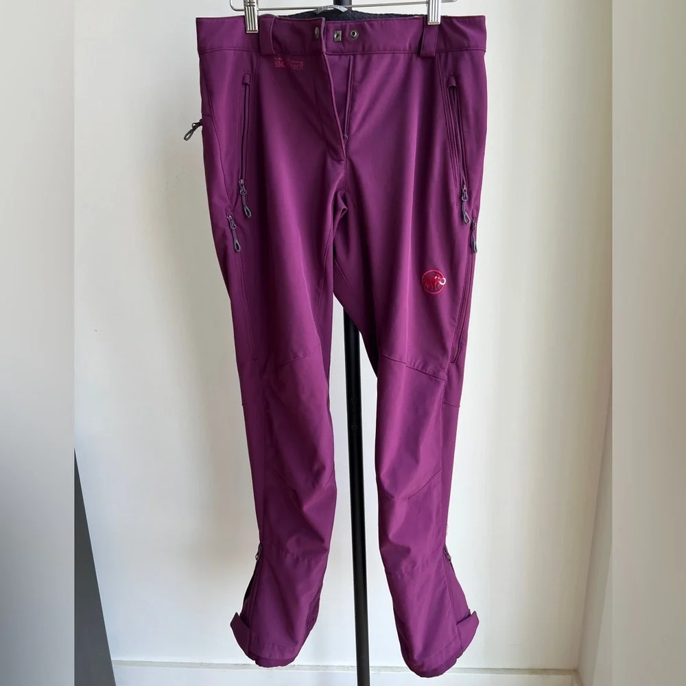 Women's Purple Mammut Ski Pants - Picture 2 of 8